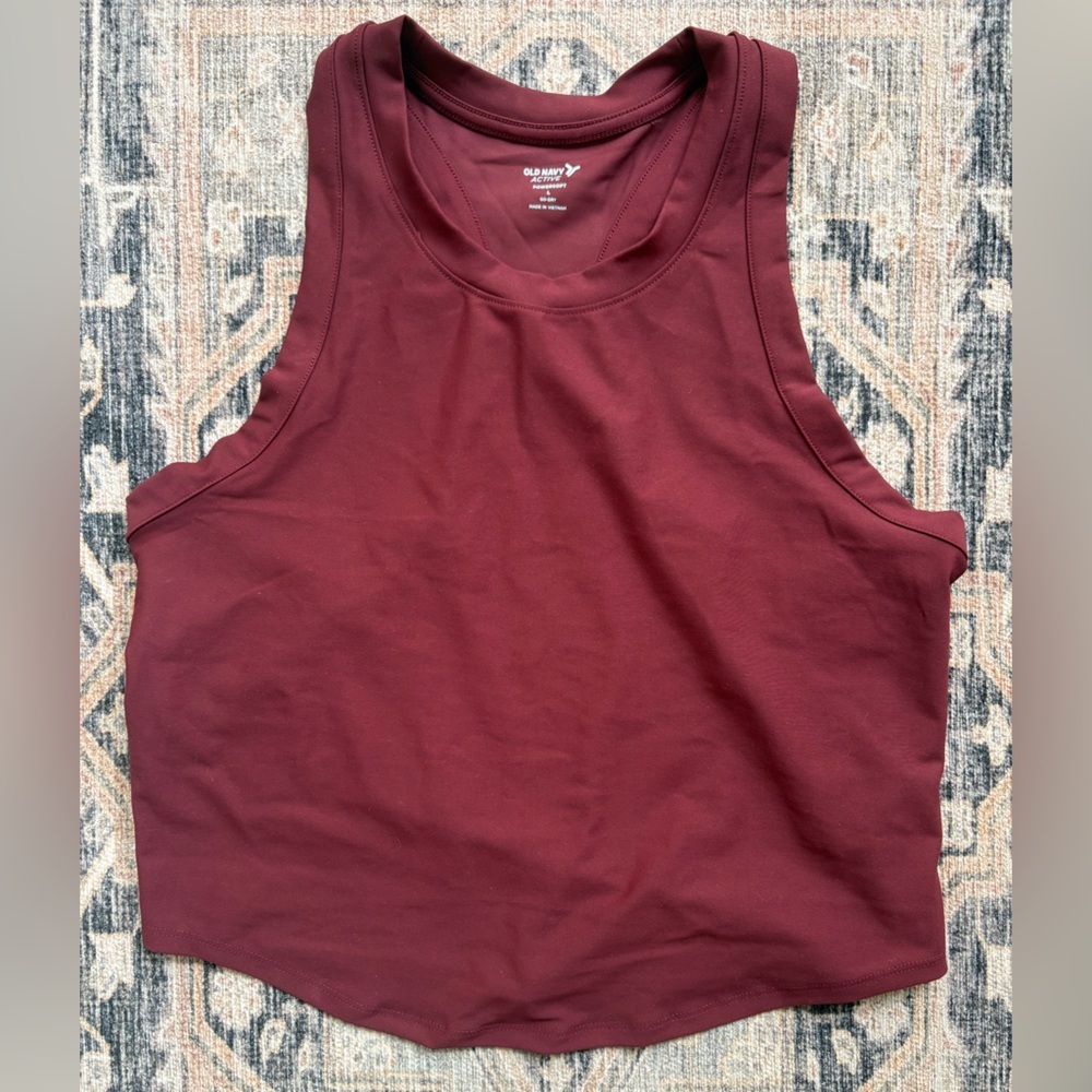 Old Navy Sleeveless Tank Top — Burgundy Wine